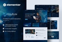 EduByte - IT Online Course & Education Elementor Template Kit