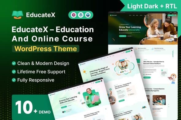 Download EducateX - Education & Online Course WordPress GPL WordPress Plugin