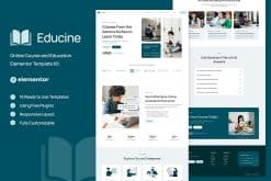 Educine - Online Course & Education Elementor Template Kit