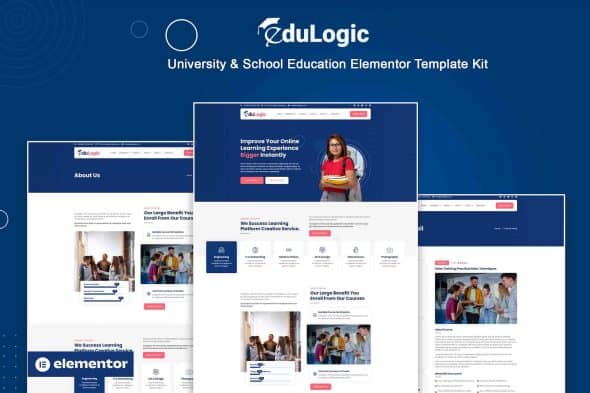 Edulogic - University & School Education Elementor Template Kit