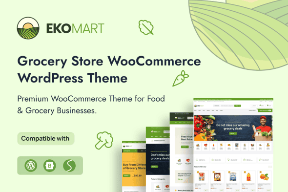 Download Ekomart - Grocery Shop WooCommerce WordPress Theme GPL WordPress Plugin