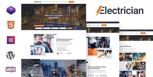 Download Electrician - Electricity Services WordPress Theme