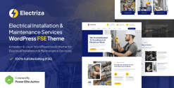 Electriza – Electrical Installation & Maintenance Services FSE WordPress Theme