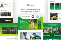 Electro – Electrician & Electrical Services Elementor Template Kit