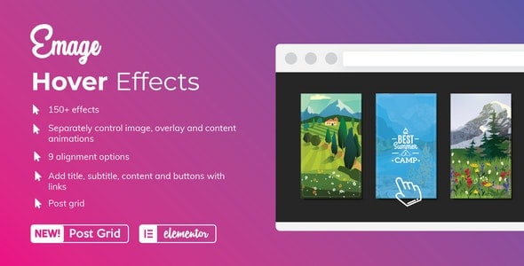 Download Emage - Image Hover Effects for Elementor WordPress Plugin GPL