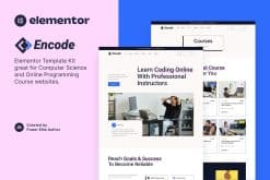 Encode - Online Programming & Computer Science Course Elementor Template Kit