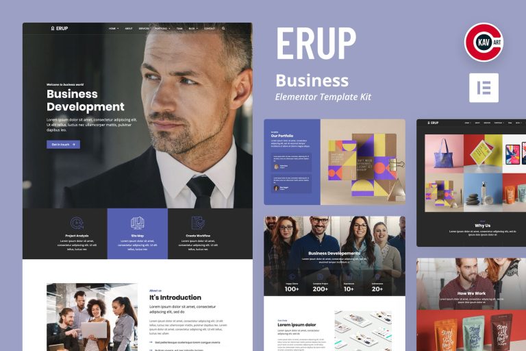 Erup - Business Elementor Template Kit - GPLVilla