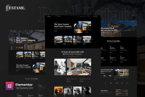 Estame - Real Estate Elementor Template Kit