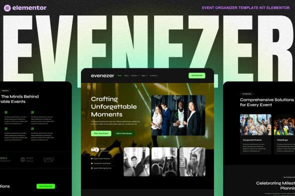 Evenizer – Event Organizer Elementor Template Kit