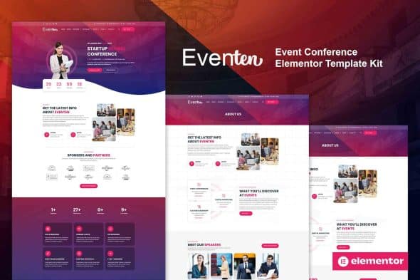 Eventen - Event Conference Elementor Pro Template Kit