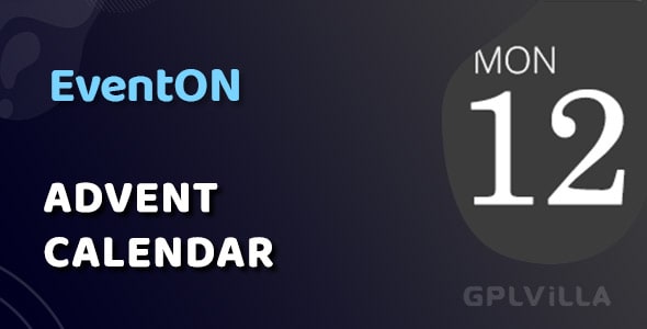 Download EventOn Advent Calendar WordPress Plugin GPL