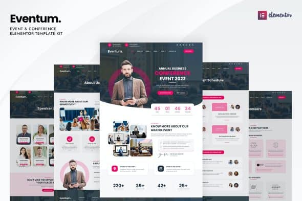 Eventum - Event & Conference Elementor Template Kit