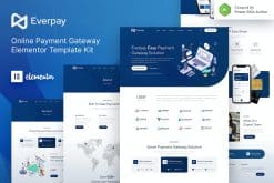 Everpay - Online Payment Gateway & Fintech Elementor Template Kit