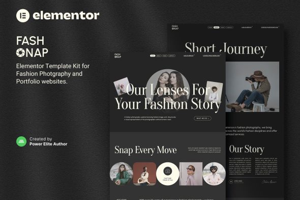 Fashnap - Fashion Photography & Portfolio Elementor Template Kit