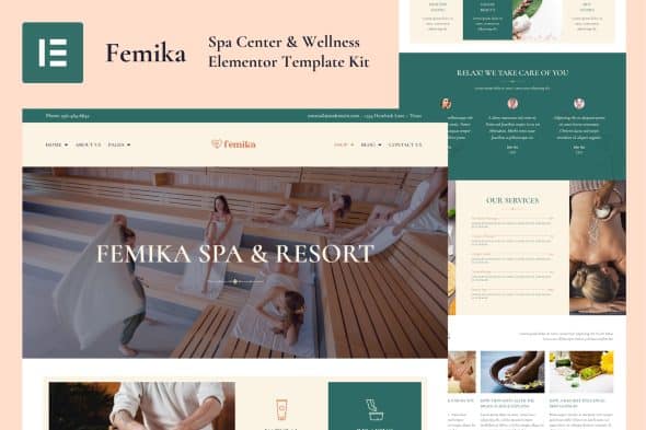 Femika - Spa Center & Wellness Elementor Template Kit