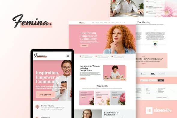 Femina - Feminine Business Elementor Template Kit