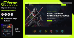 Download Feron – eSports and Gaming WordPress Theme GPL WordPress Plugin