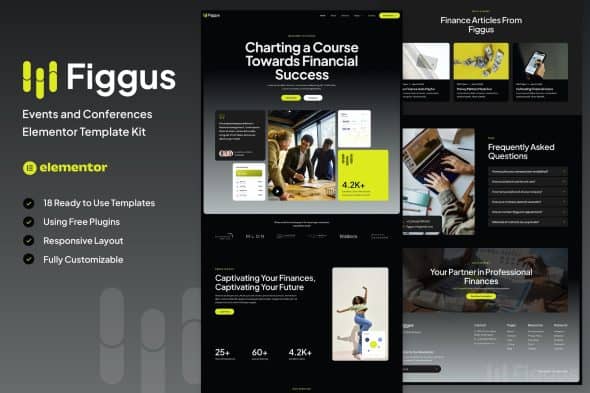 Download Figgus – Finance & Investment Elementor Template Kit