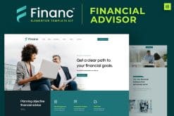 Financ - Financial Advisor Elementor Template Kit