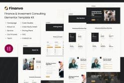 Finanvo | Finance & Investment Consulting Elementor Template Kit