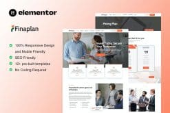 FinaPlan - Finance & Investment Elementor Template Kit