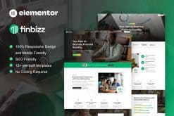 FinBizz - Finance & Investment Manager Elementor Template Kit