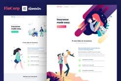 FinCorp - Insurance & Marketing Elementor Template Kit