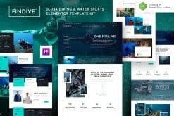 Findive - Scuba Diving & Water Sports Elementor Template Kit