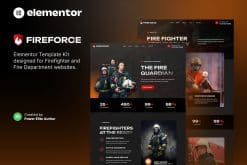 Fireforce - Firefighter & Fire Department Elementor Template Kit