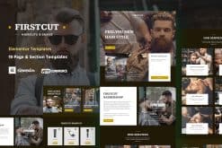 FirstCut - Barbershop & Men’s Grooming Elementor Template Kit