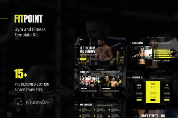 Fit Point - Gym & Fitness Elementor Template Kit