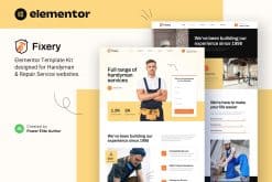 Fixery - Handyman & Repair Services Elementor Template Kit