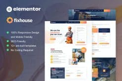 FixHouse - Handyman & Repair Service Elementor Template Kit