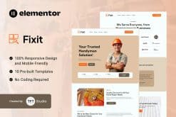 Fixit - Handyman Services Elementor Template Kit