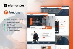 Flolution - Plumber & Repair Service Elementor Template Kit