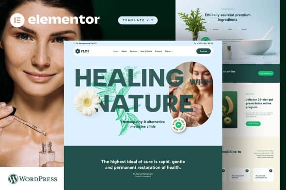 Download Flos – Alternative Medicine & Holistic Health Elementor Template Kit
