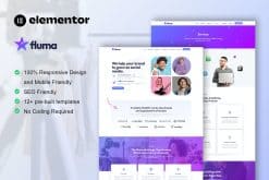 Fluma - Influencer Marketing Agency Elementor Pro Template Kit