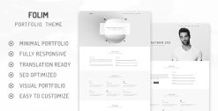 Download Folim - Clean Minimalist Portfolio WordPress Theme