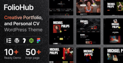 Download FolioHub - Personal Portfolio WordPress Theme GPL WordPress Plugin