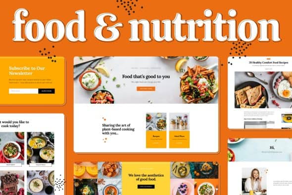 Food & Nutrition Elementor Template Kit