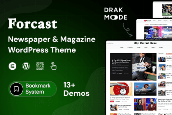Download Forcast - Newspaper & Magazine Theme GPL WordPress Plugin