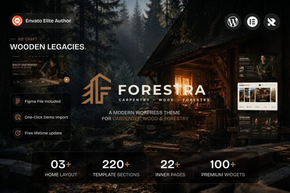 Download Forestra - Carpenter & Forestry WordPress Theme GPL WordPress Plugin