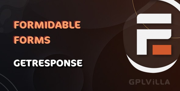 Download Formidable Forms - GetResponse Add-On