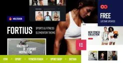 Download Fortius - Sports & Fitness Elementor WordPress Theme