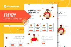 Frenzy - Food Delivery & Restaurant Elementor Template Kit