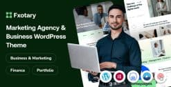Download Fxotary – Modern Digital Agency WordPress Theme with Elementor Support GPL WordPress Plugin