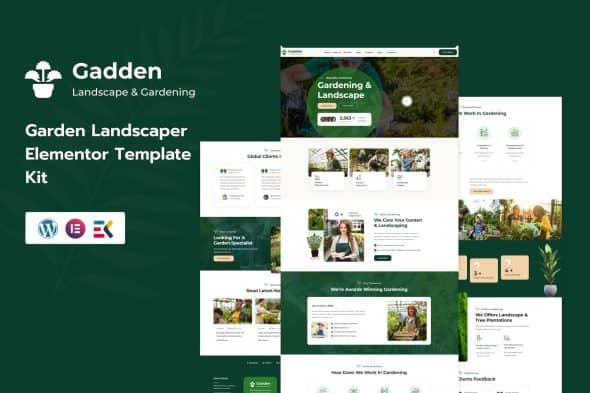 Gadden - Garden & Landscaping Elementor Template Kit