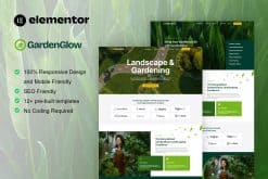 GardenGlow – Gardening & Landscape Elementor Pro Template Kit