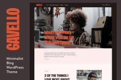 Download Gavello - Captivating Minimalist Blog WP Theme GPL WordPress Plugin