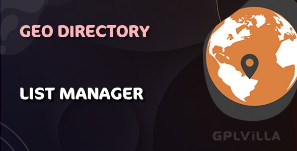 Download GeoDirectory List Manager